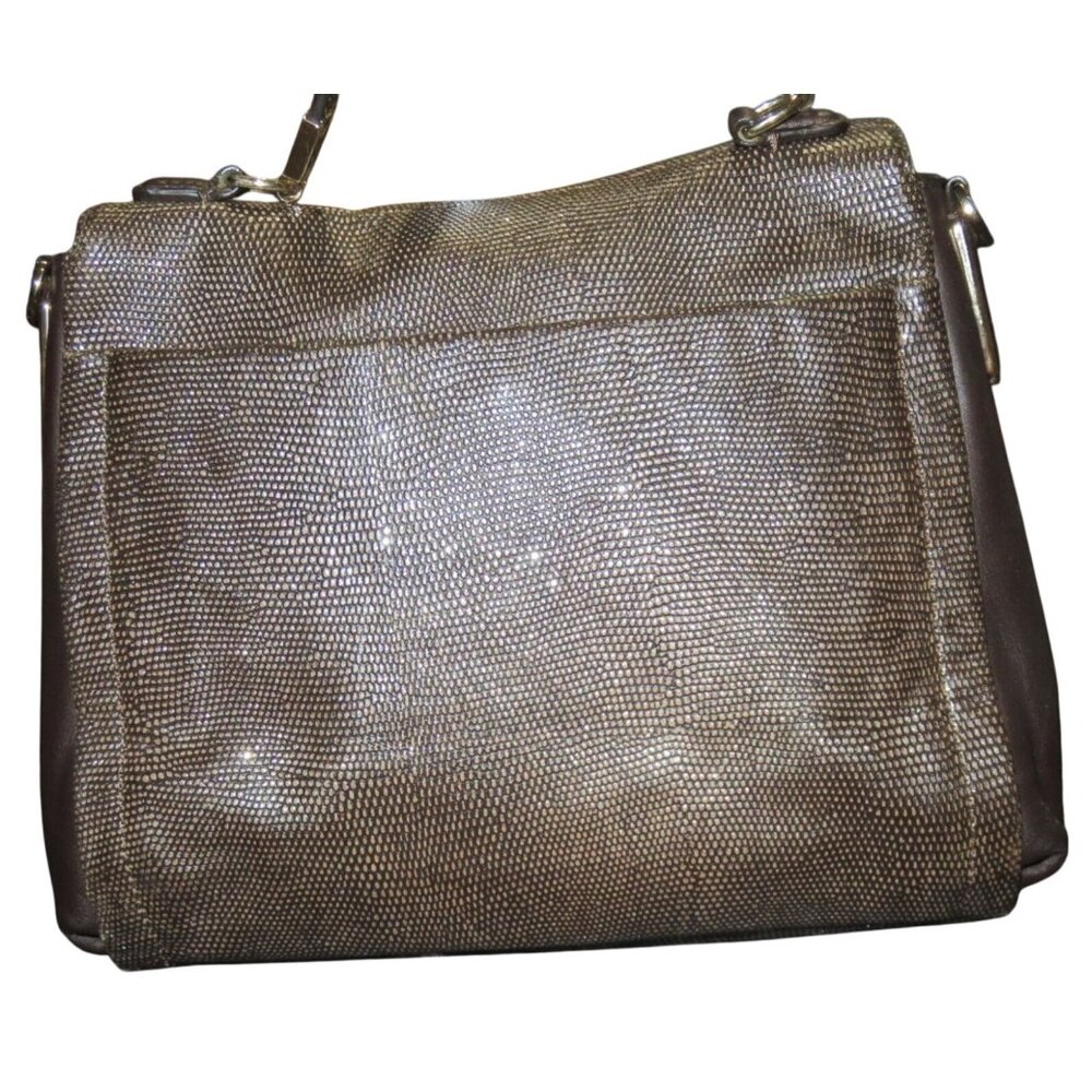 Coach 2013 Madison Glitter Lizard Sadie Flap Leather Crossbody Satchel in Brown - Picture 2 of 11